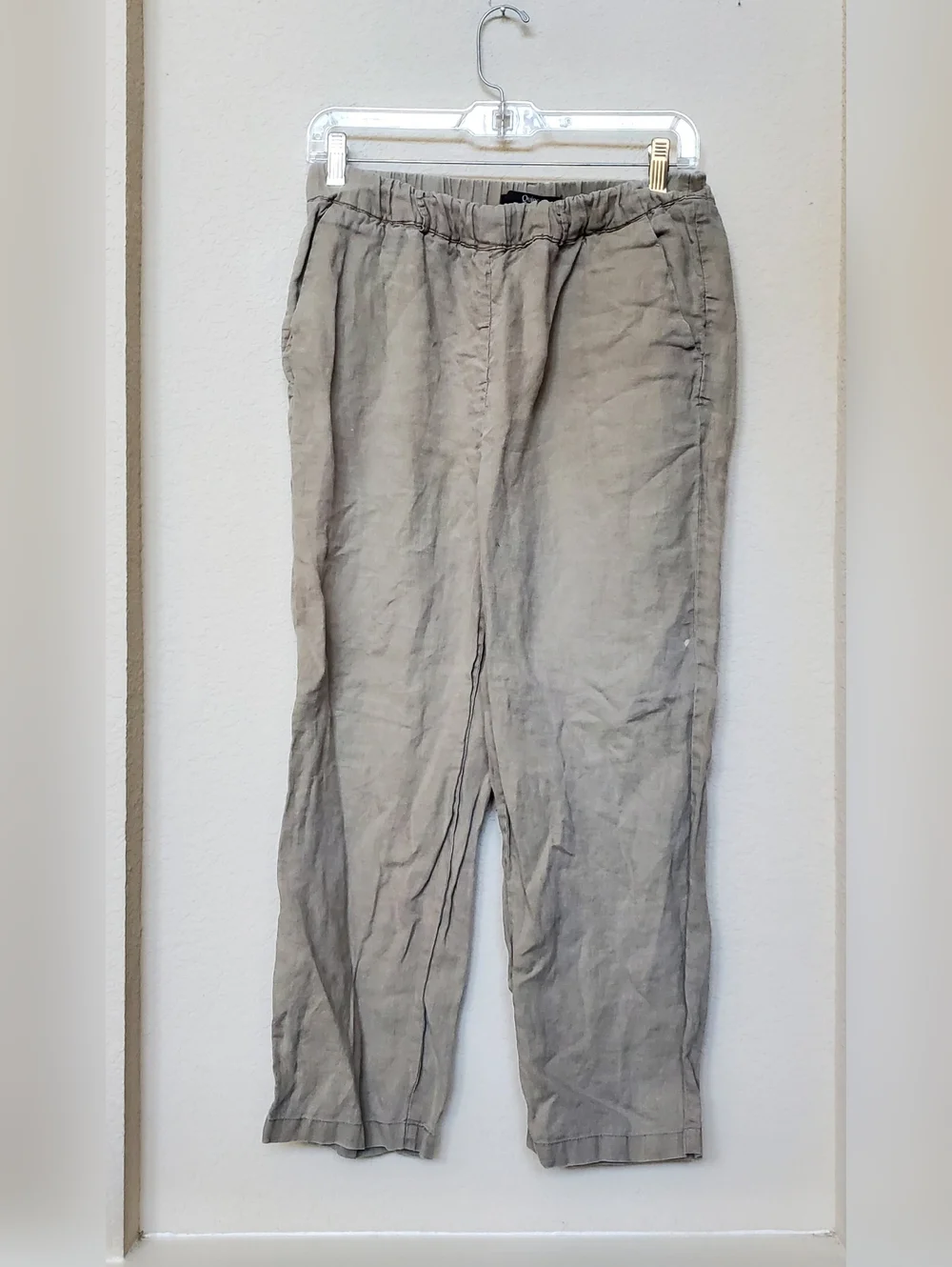 Quince 100% Limen Elastic Waist Pants.  Size Small